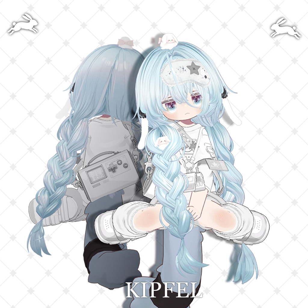 !SALE!๐<19 Avatar>Sleepy Bunny hair & Rabbit Set๐