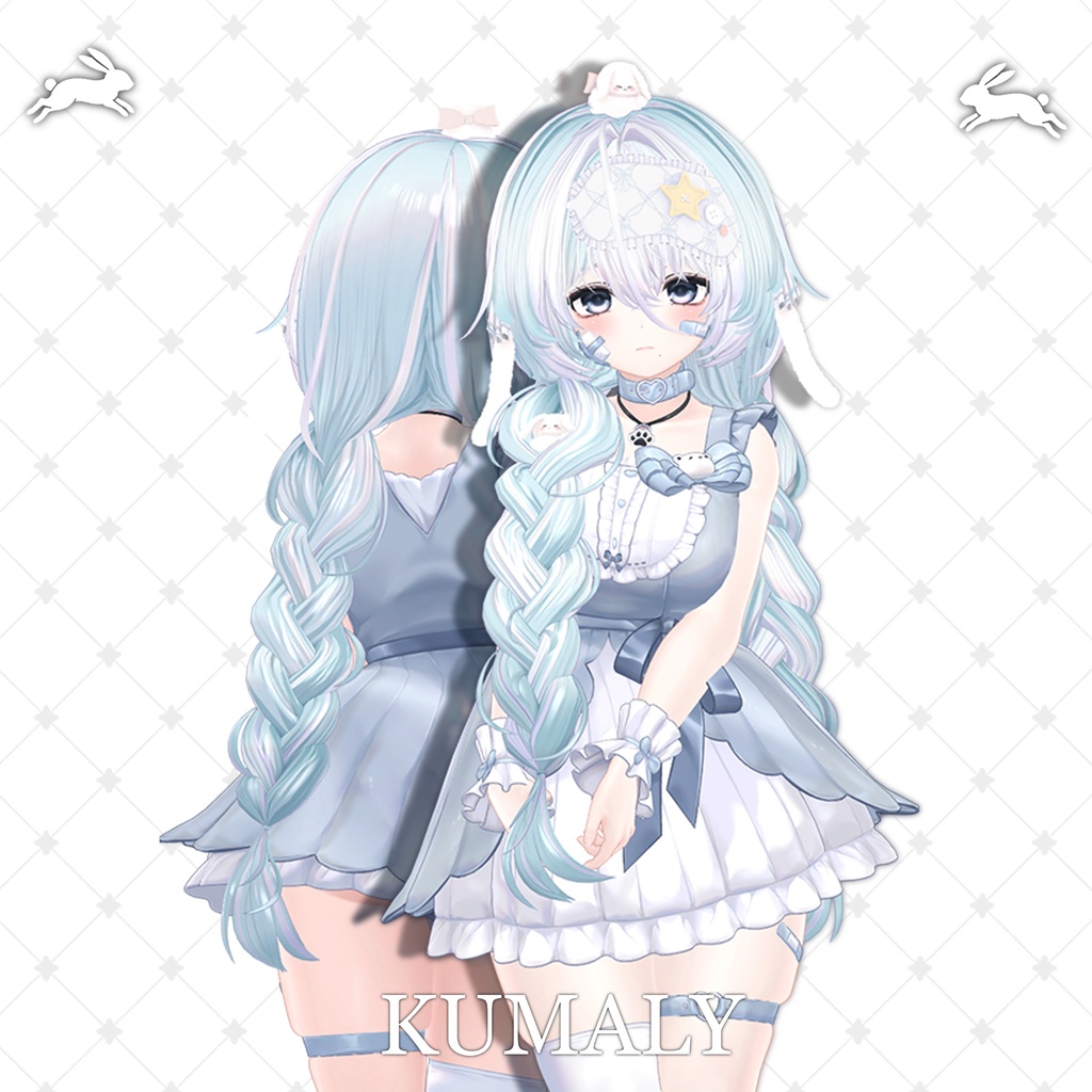 !SALE!๐<19 Avatar>Sleepy Bunny hair & Rabbit Set๐