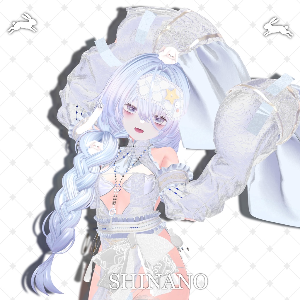 !SALE!๐<19 Avatar>Sleepy Bunny hair & Rabbit Set๐