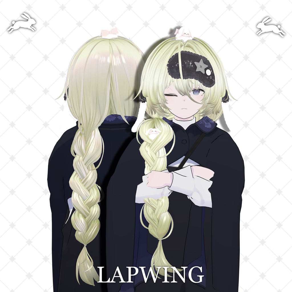 !SALE!๐<19 Avatar>Sleepy Bunny hair & Rabbit Set๐