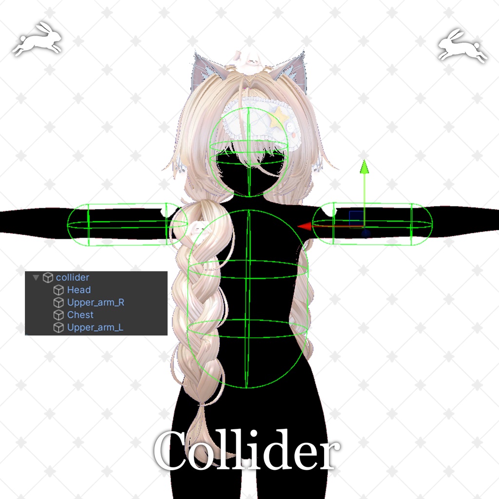 !SALE!๐<19 Avatar>Sleepy Bunny hair & Rabbit Set๐
