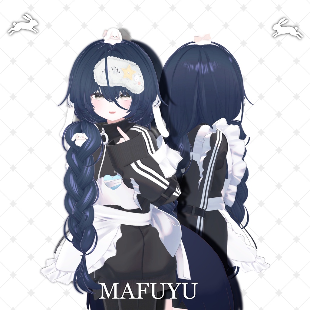 !SALE!๐<19 Avatar>Sleepy Bunny hair & Rabbit Set๐