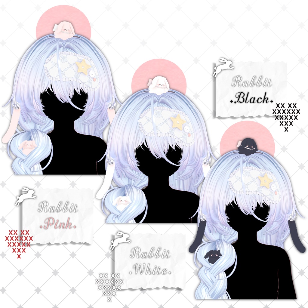 !SALE!๐<19 Avatar>Sleepy Bunny hair & Rabbit Set๐