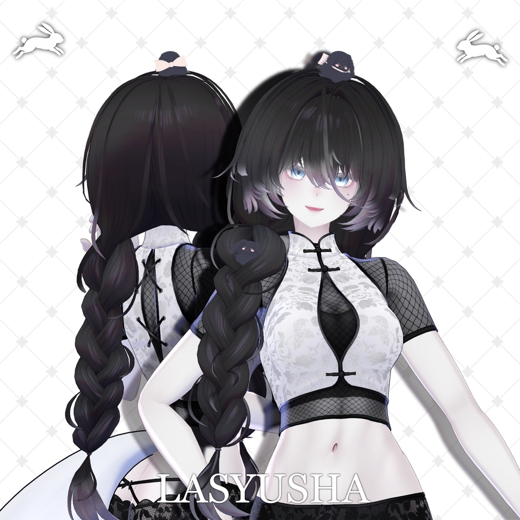 !SALE!๐<19 Avatar>Sleepy Bunny hair & Rabbit Set๐