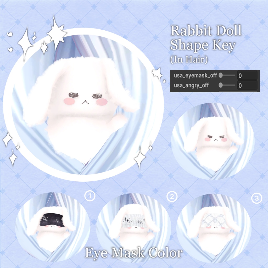 !SALE!๐<19 Avatar>Sleepy Bunny hair & Rabbit Set๐
