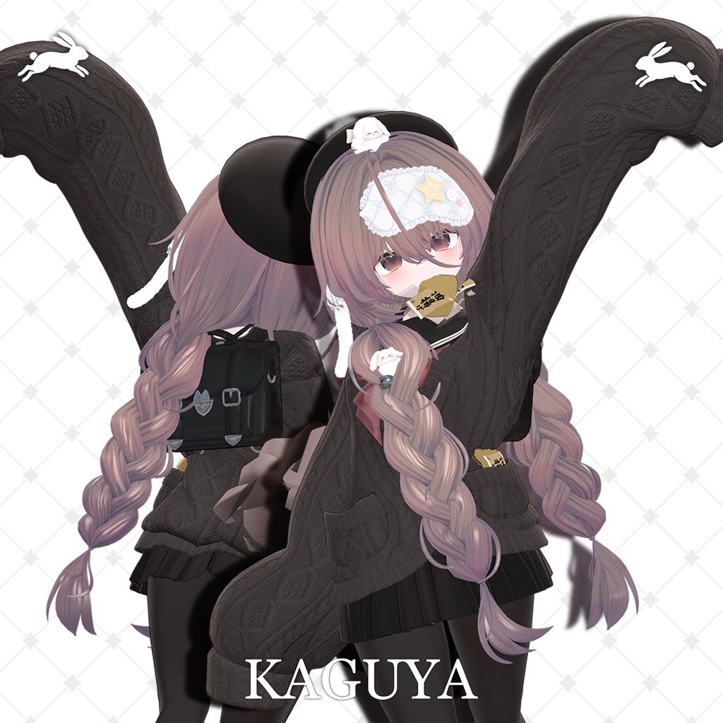 !SALE!๐<19 Avatar>Sleepy Bunny hair & Rabbit Set๐