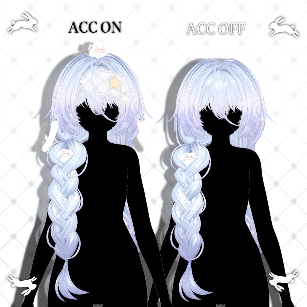 !SALE!๐<19 Avatar>Sleepy Bunny hair & Rabbit Set๐