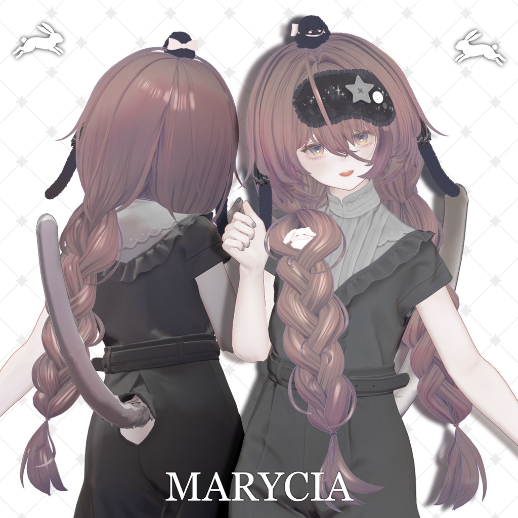 !SALE!๐<19 Avatar>Sleepy Bunny hair & Rabbit Set๐