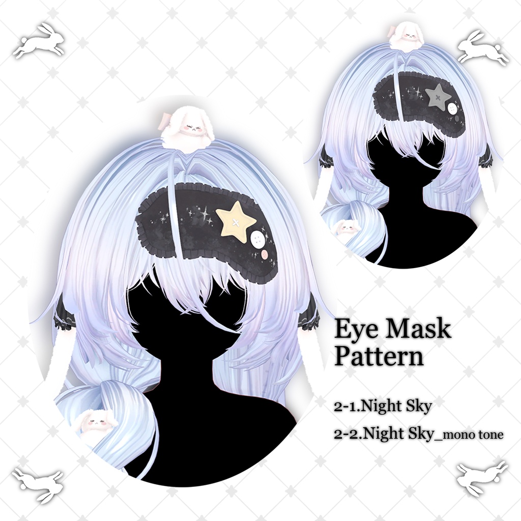 !SALE!๐<19 Avatar>Sleepy Bunny hair & Rabbit Set๐