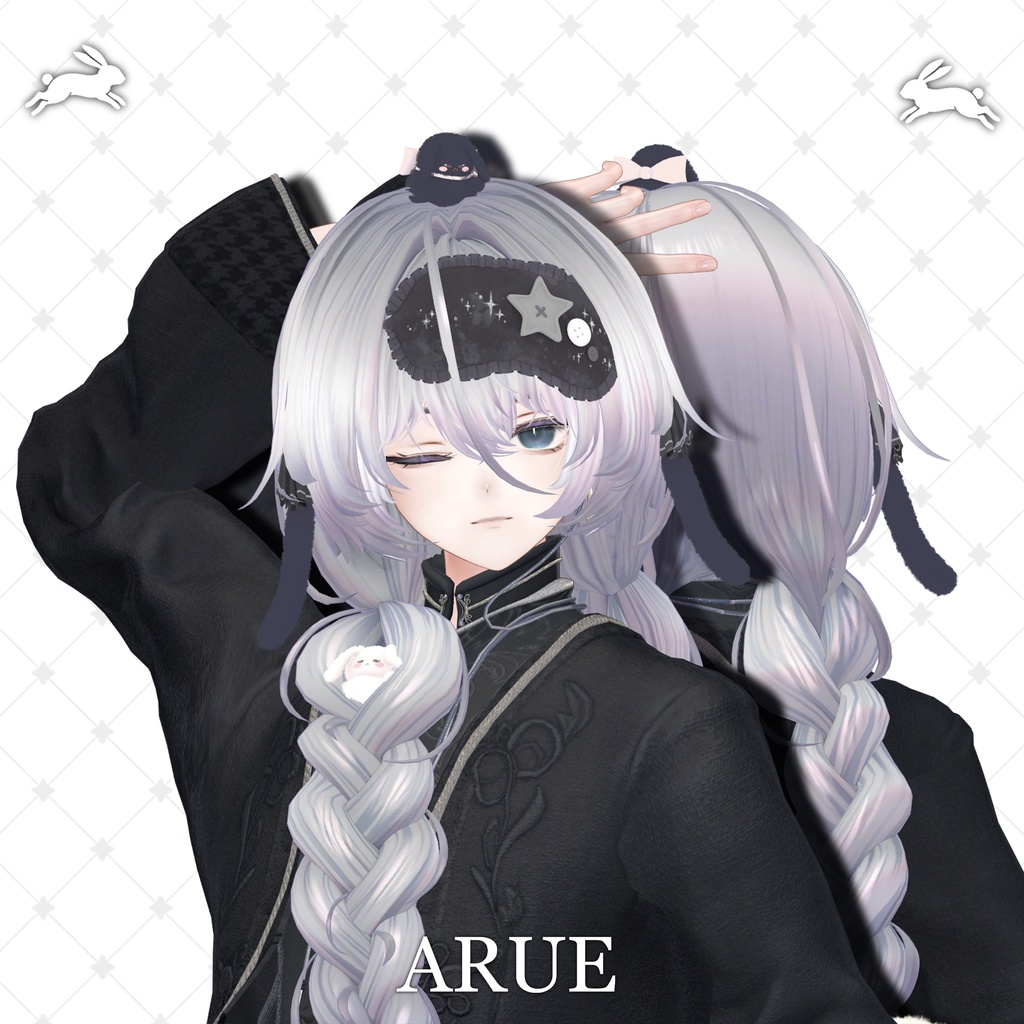 !SALE!๐<19 Avatar>Sleepy Bunny hair & Rabbit Set๐