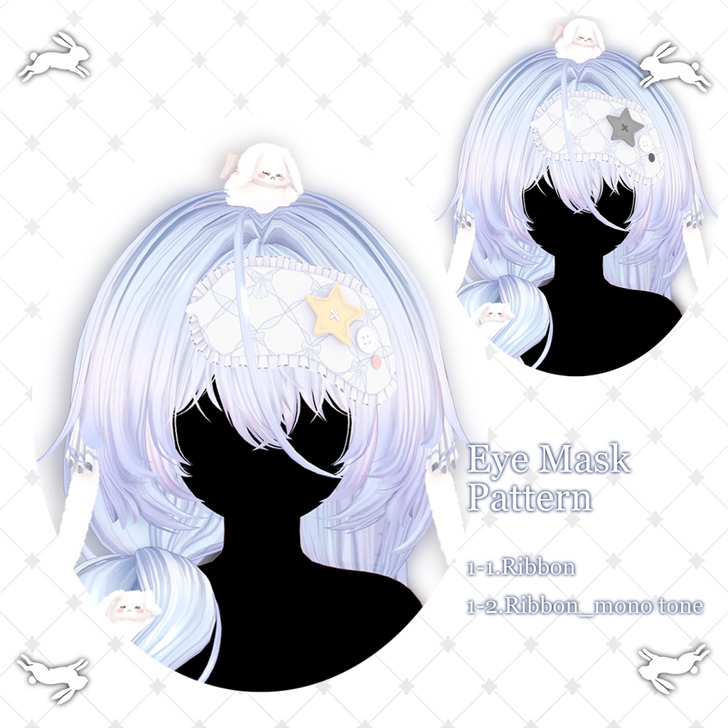 !SALE!๐<19 Avatar>Sleepy Bunny hair & Rabbit Set๐