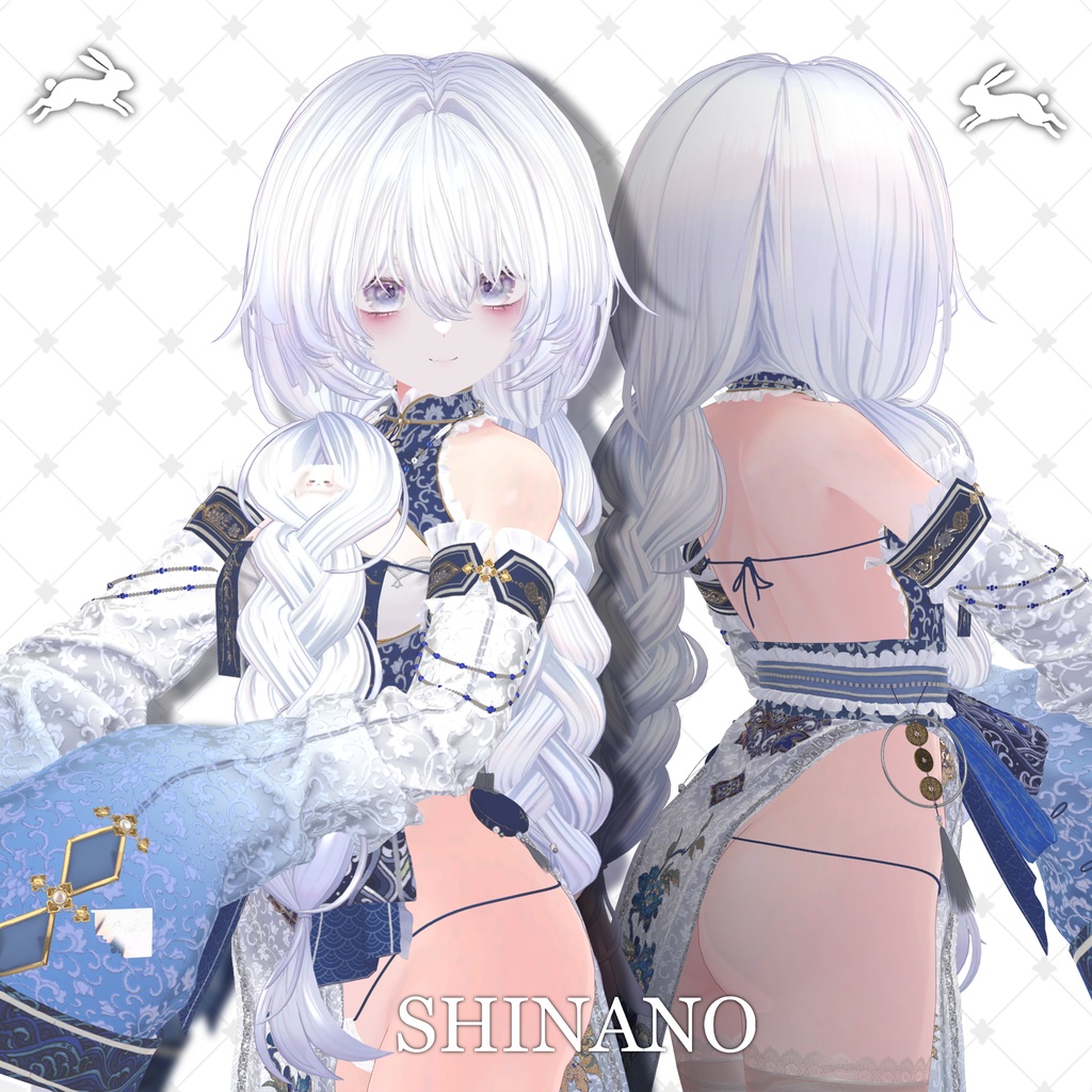 !SALE!๐<19 Avatar>Sleepy Bunny hair & Rabbit Set๐