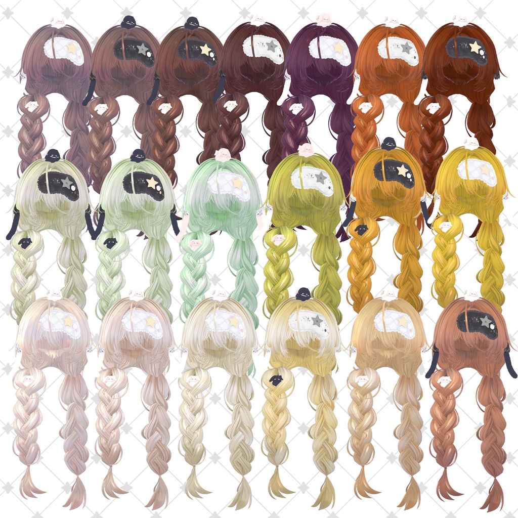 !SALE!๐<19 Avatar>Sleepy Bunny hair & Rabbit Set๐