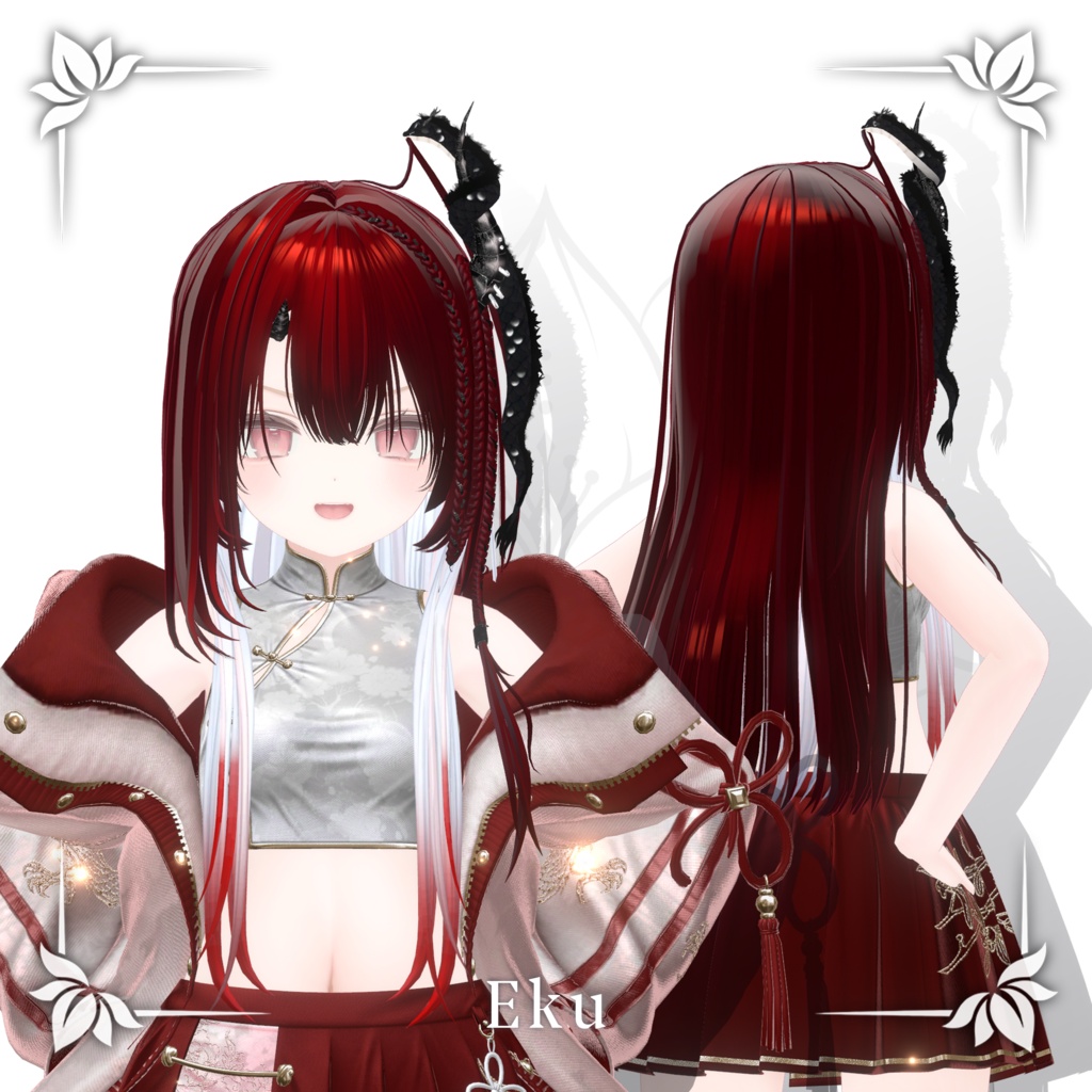 !SALE!🐉<21 Avatar>Dragon hair & Monocle Set🐉