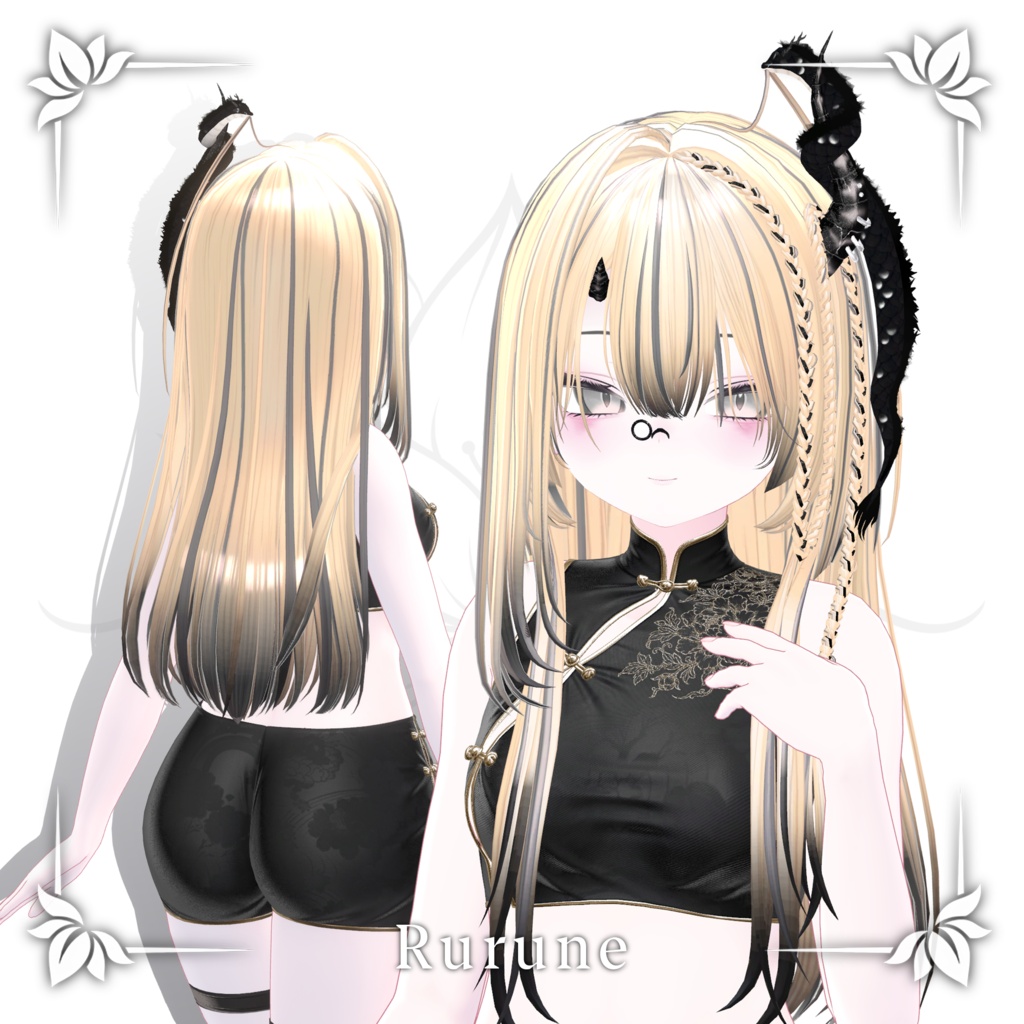 !SALE!🐉<21 Avatar>Dragon hair & Monocle Set🐉