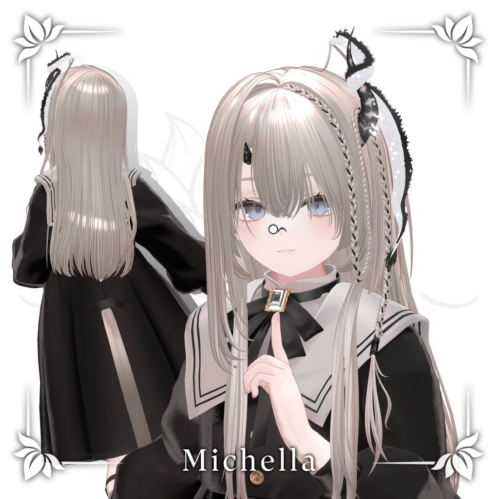 !SALE!🐉<21 Avatar>Dragon hair & Monocle Set🐉
