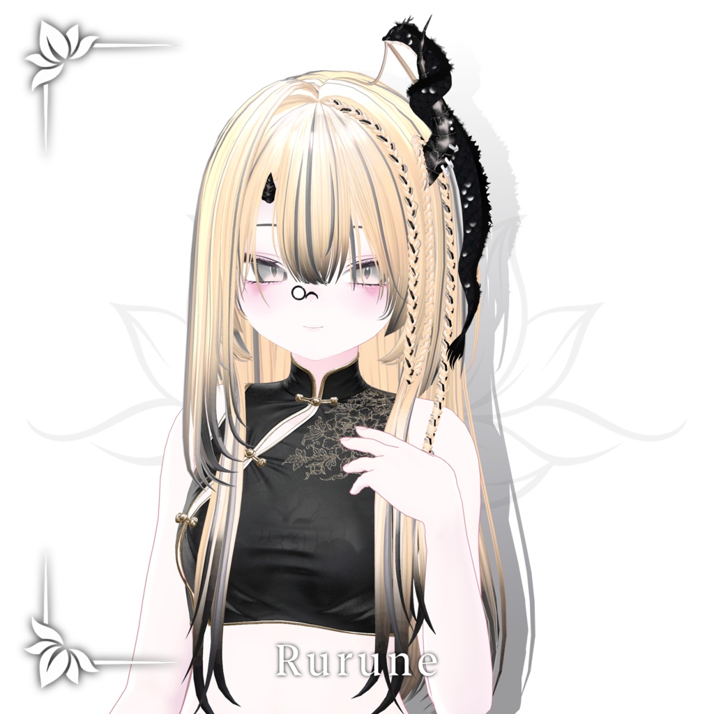 !SALE!🐉<21 Avatar>Dragon hair & Monocle Set🐉