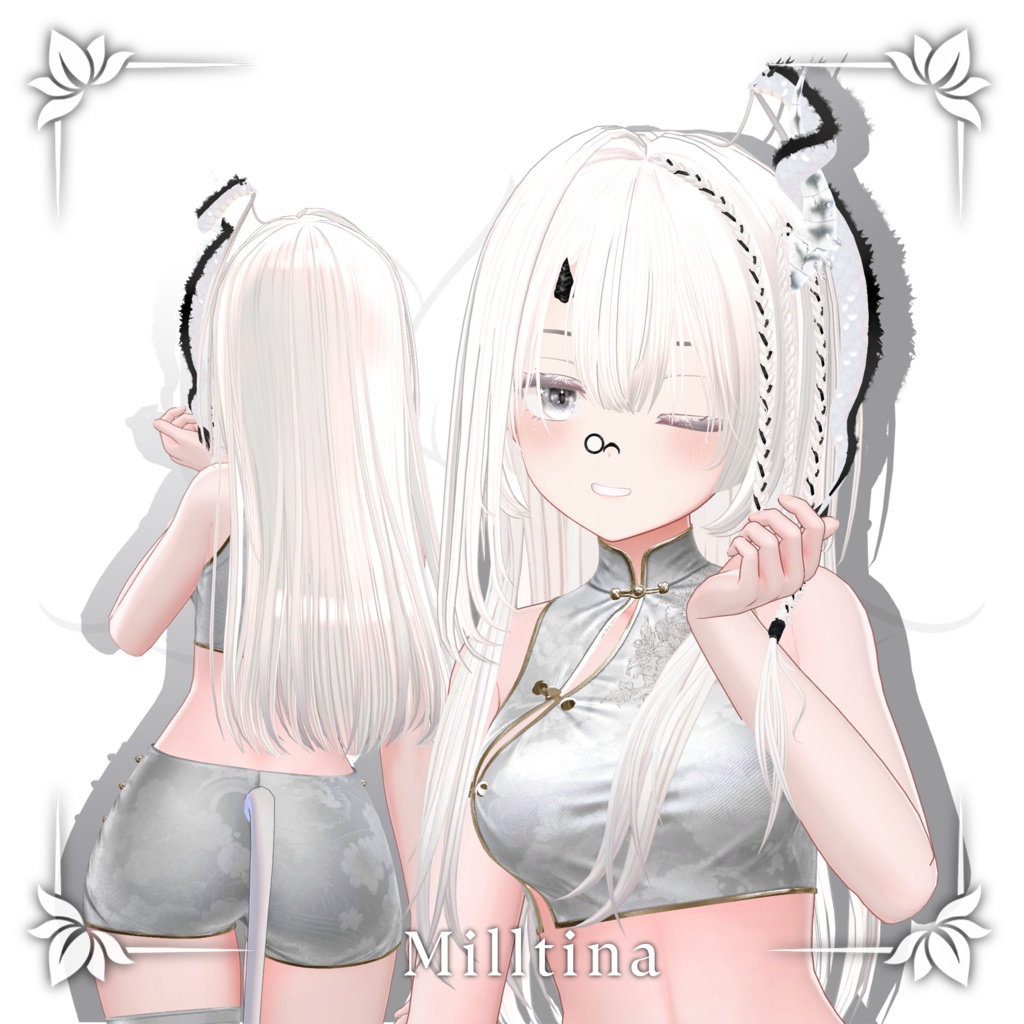 !SALE!🐉<21 Avatar>Dragon hair & Monocle Set🐉