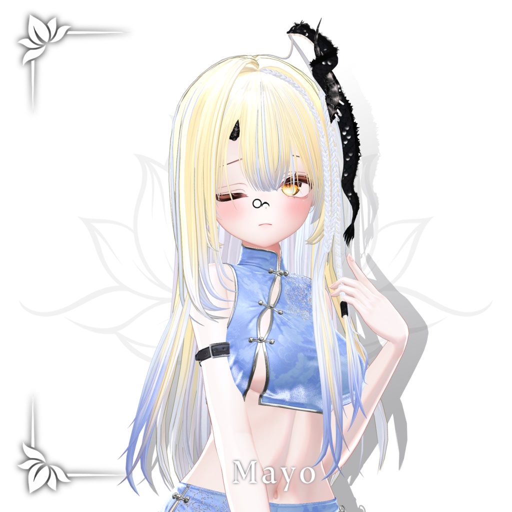 !SALE!🐉<21 Avatar>Dragon hair & Monocle Set🐉