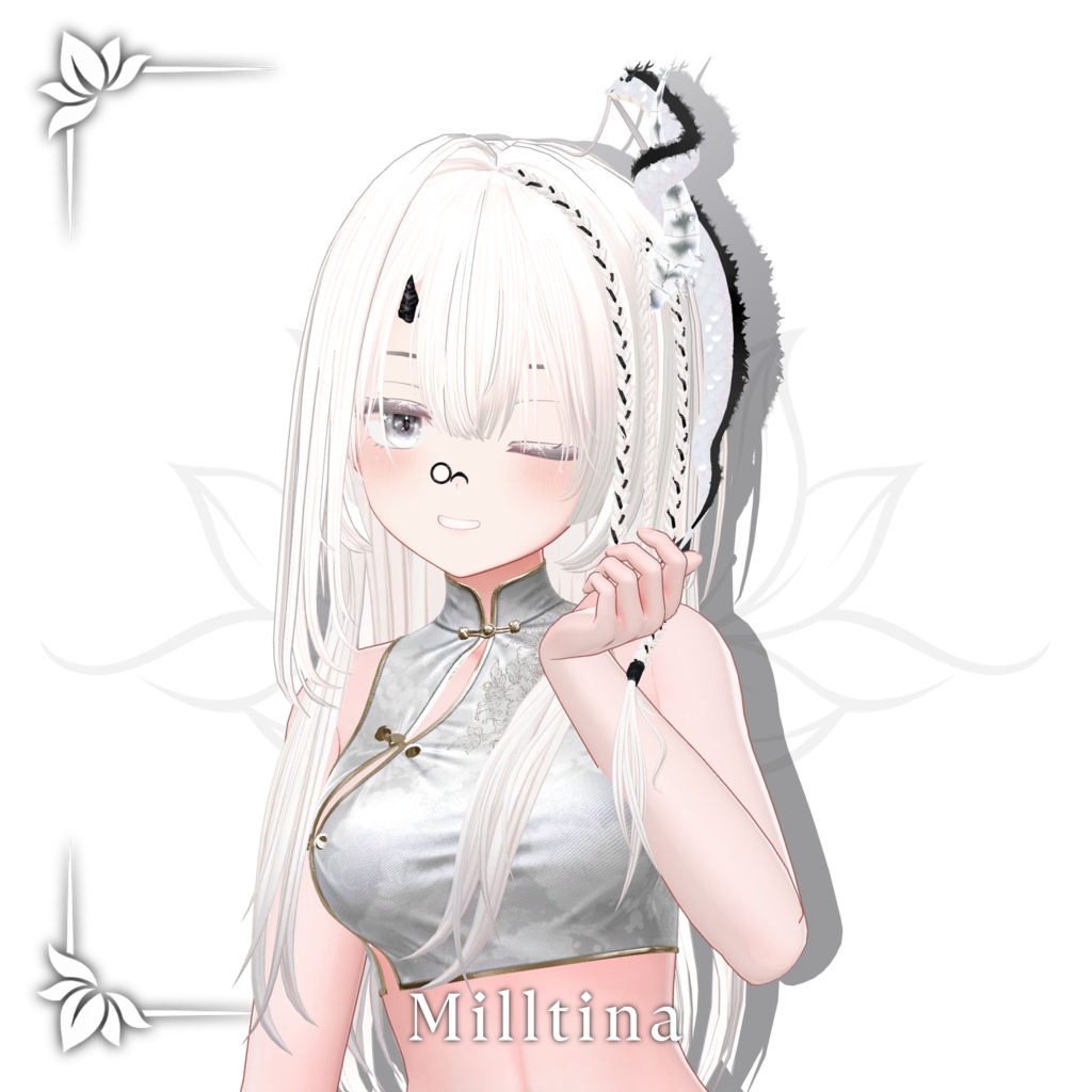 !SALE!🐉<21 Avatar>Dragon hair & Monocle Set🐉
