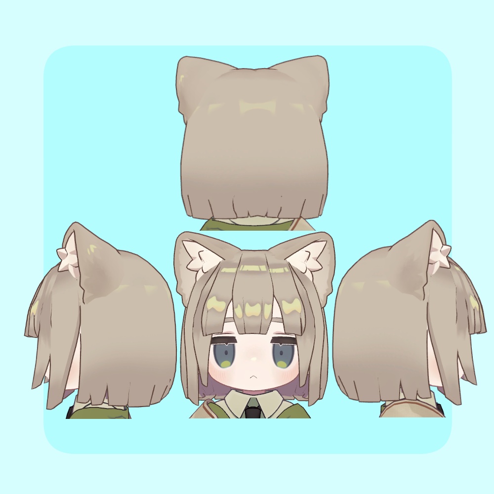 【半額SALE】【キプフェル・まめひなた】前髪3種+メカクレ おかっぱ&セミロング