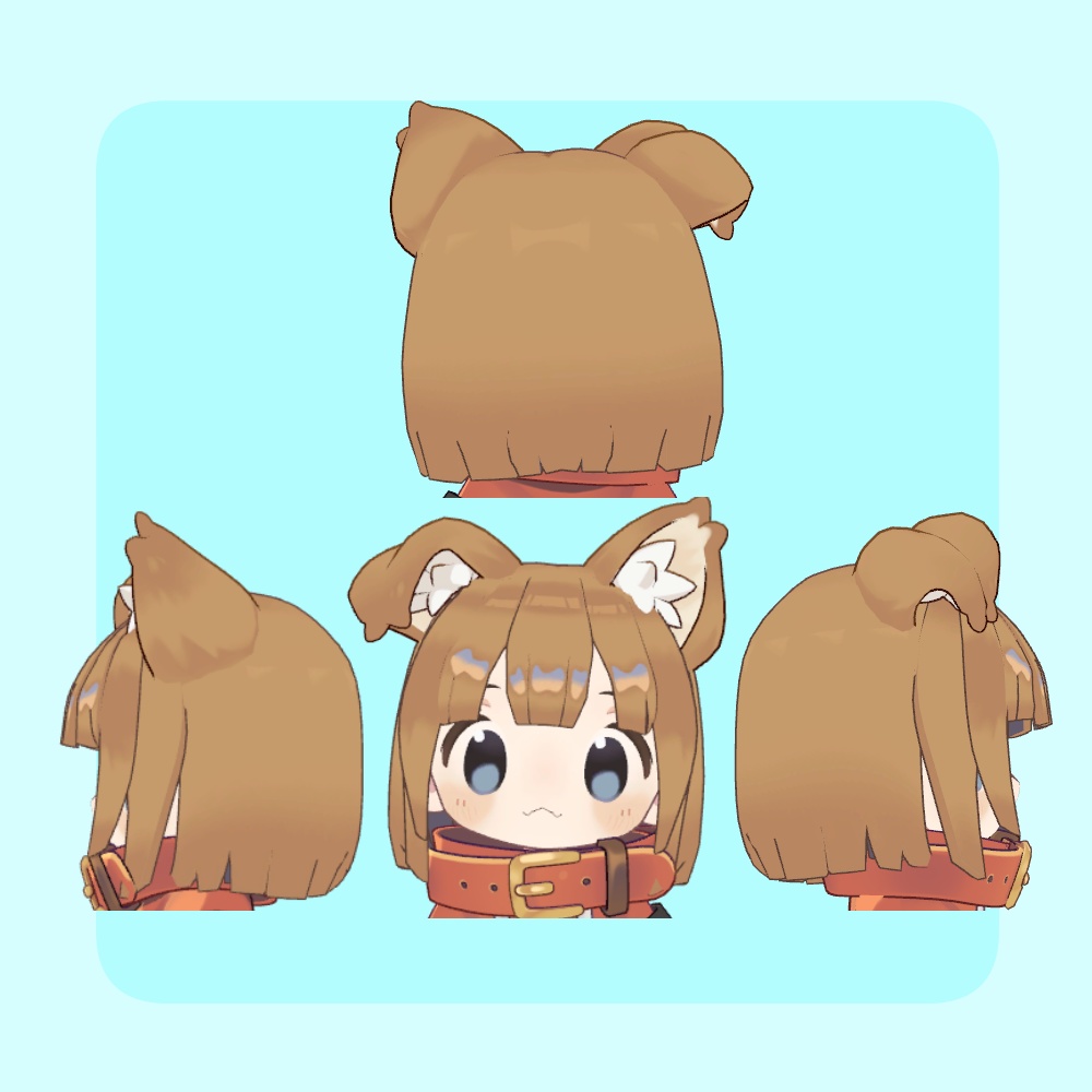 【半額SALE】【キプフェル・まめひなた】前髪3種+メカクレ おかっぱ&セミロング