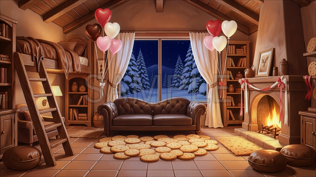 【動く背景】チョコレートハウス【ループ動画 / 2560x1440】