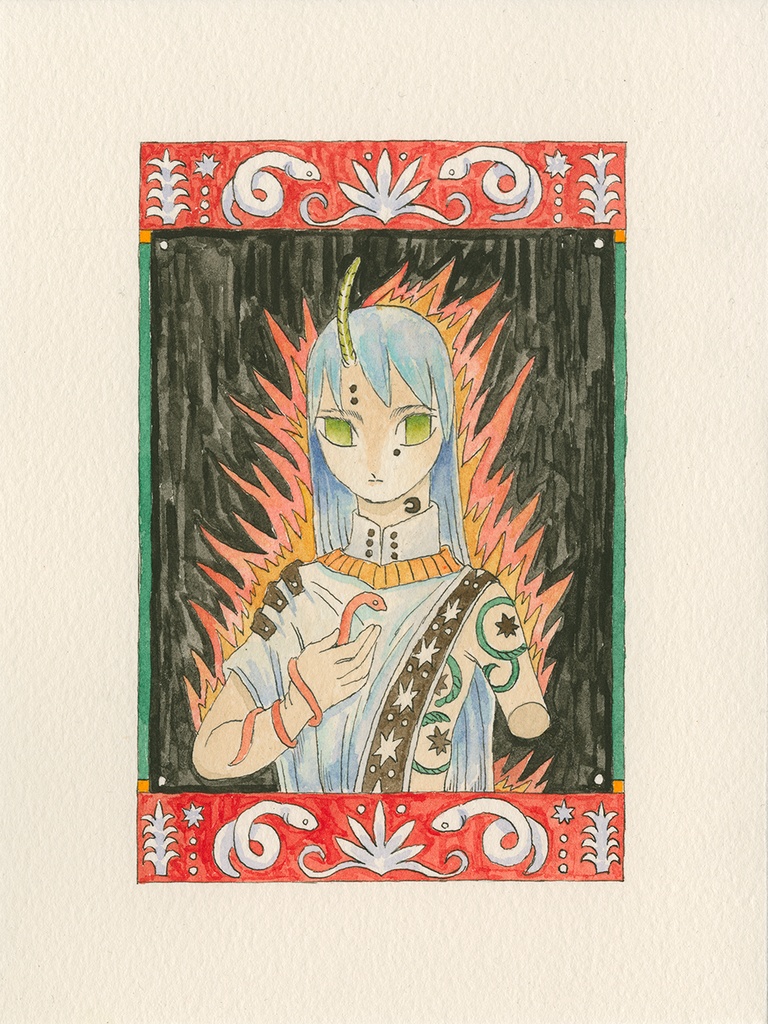 原画　burning portrait２