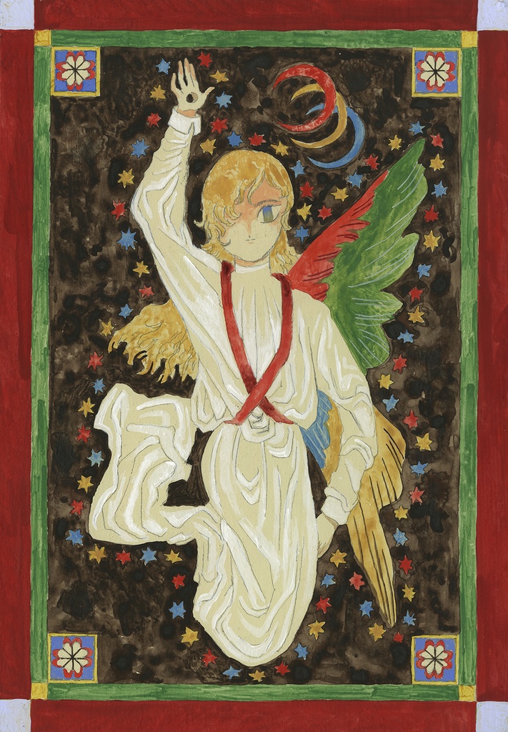 原画　Outline made of stars