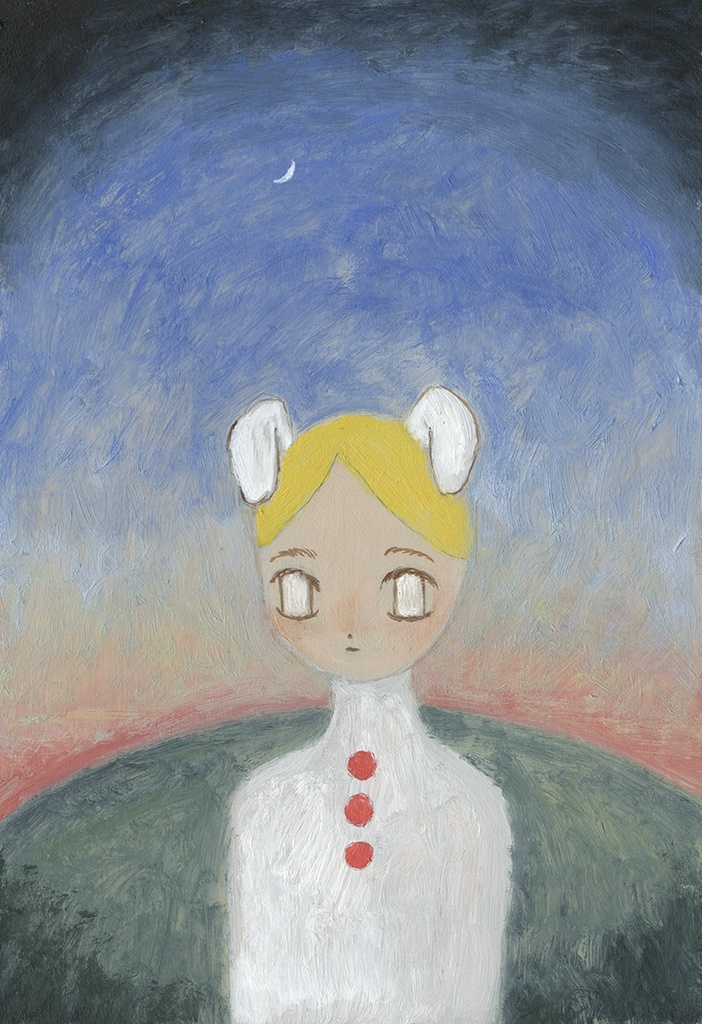 原画　月犬