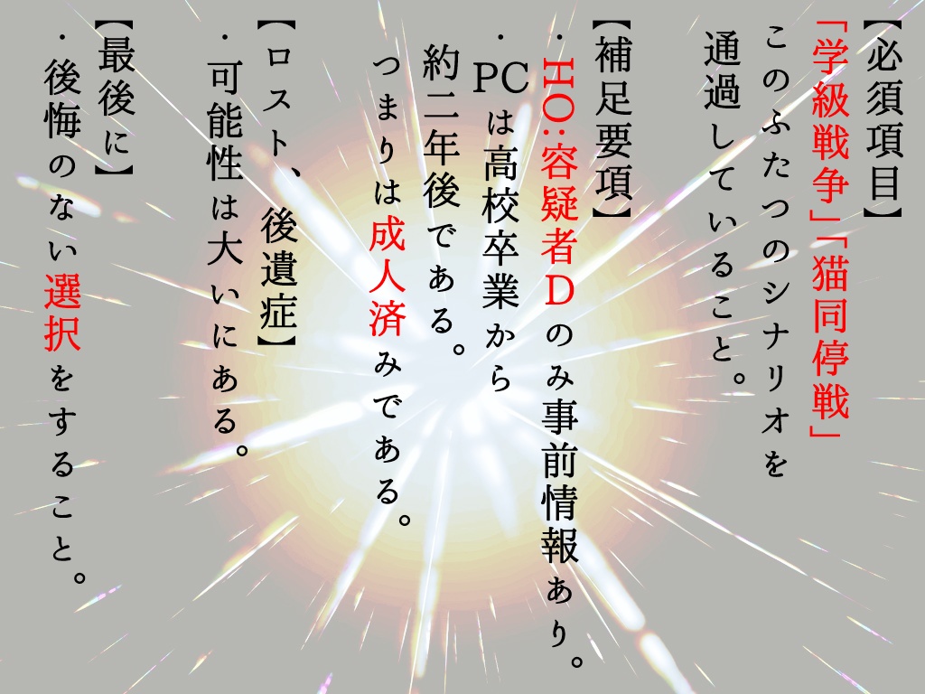 Cocシナリオ集】八重桜高校卒業文集【第6版対応】【SPLL:E109922】