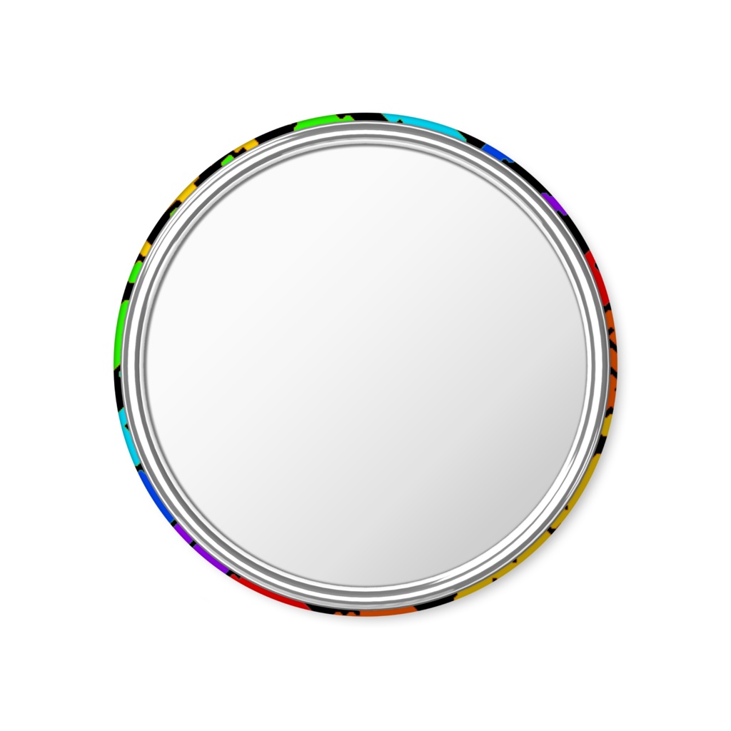 chidori(黒×レインボー)🐦⬛缶ミラー