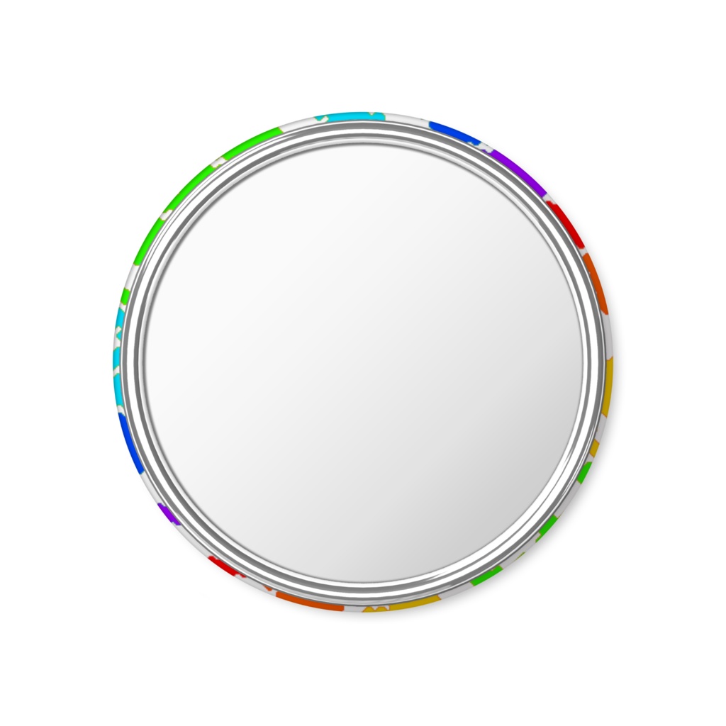 chidori(白×レインボー)🐦⬛缶ミラー