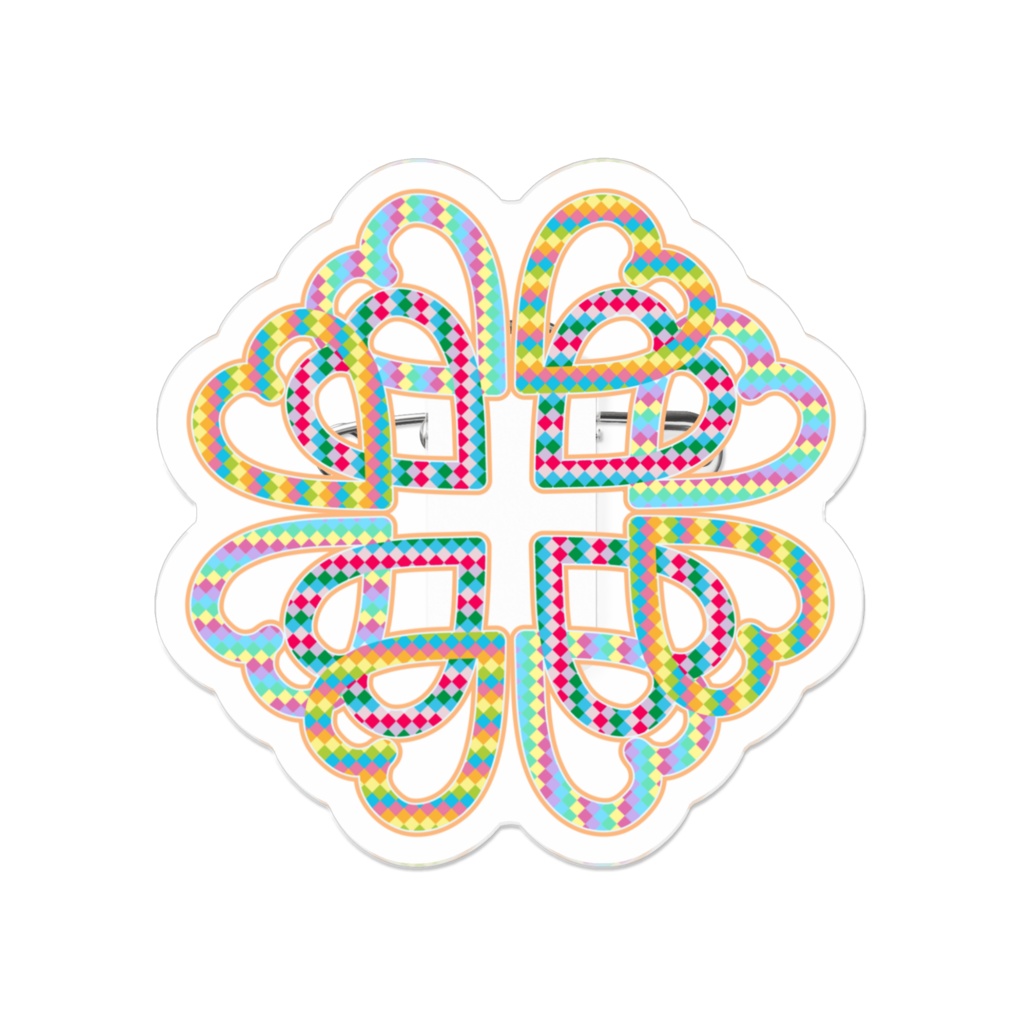 POP CLOVER🍀アクリルバッチ