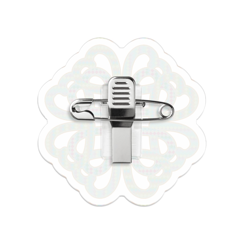 POP CLOVER🍀アクリルバッチ