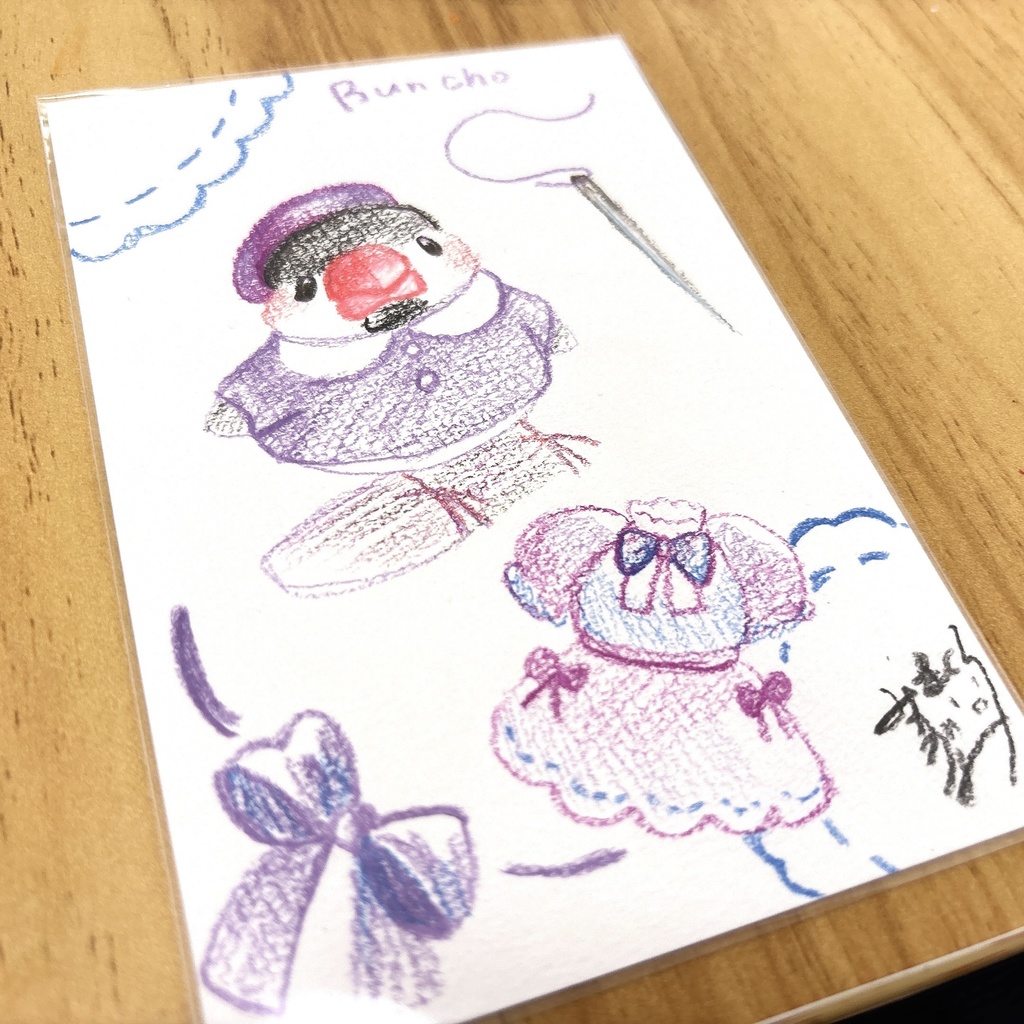 ハガキサイズ原画【お裁縫】