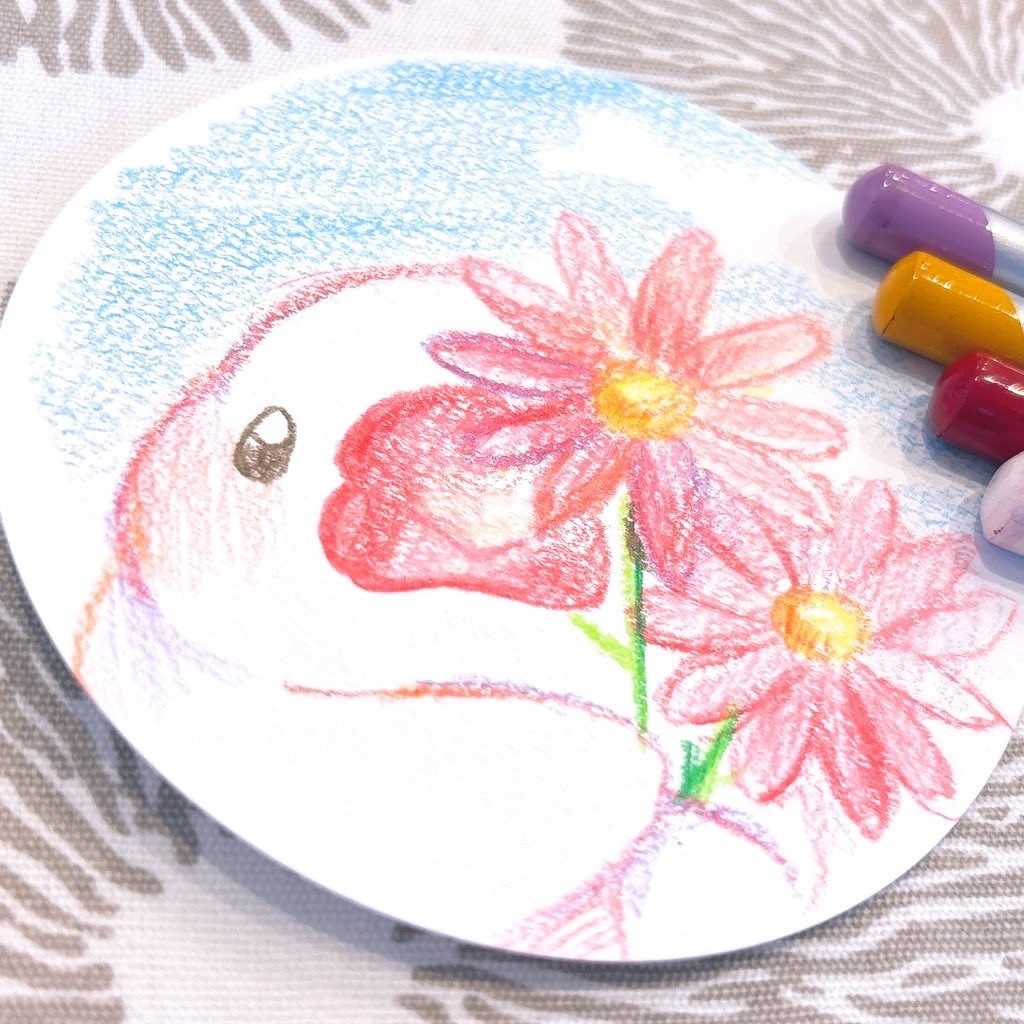 まんまる原画【秋桜】