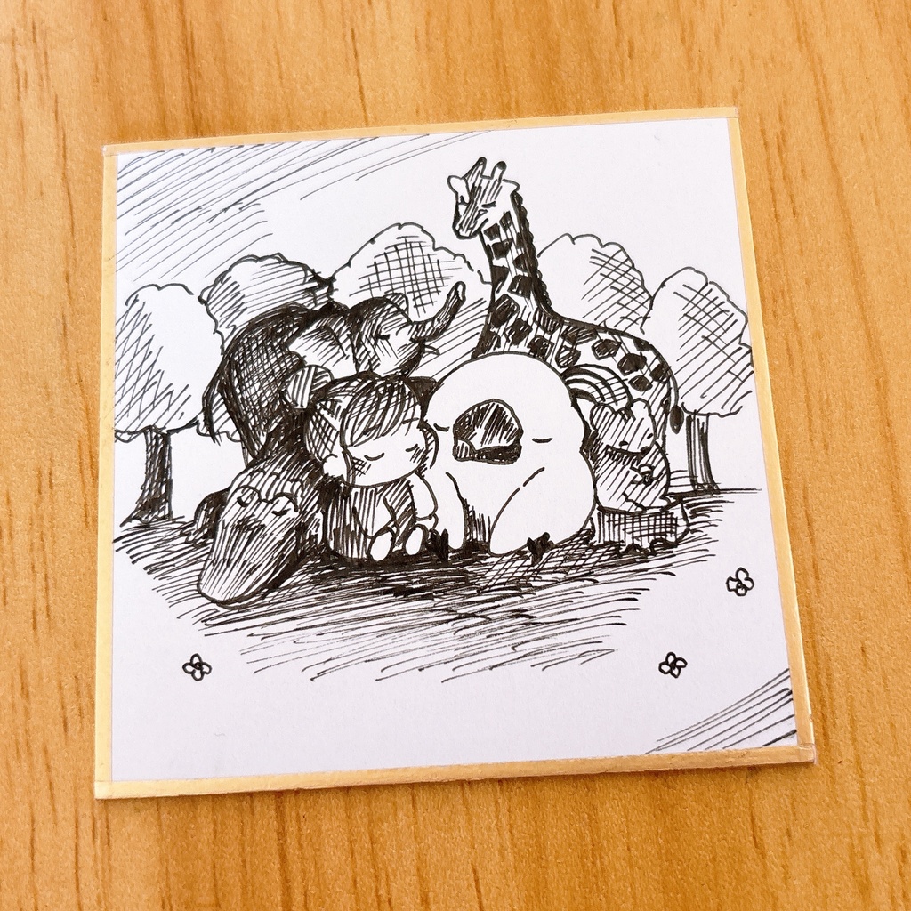 【豆色紙】どうぶつたち