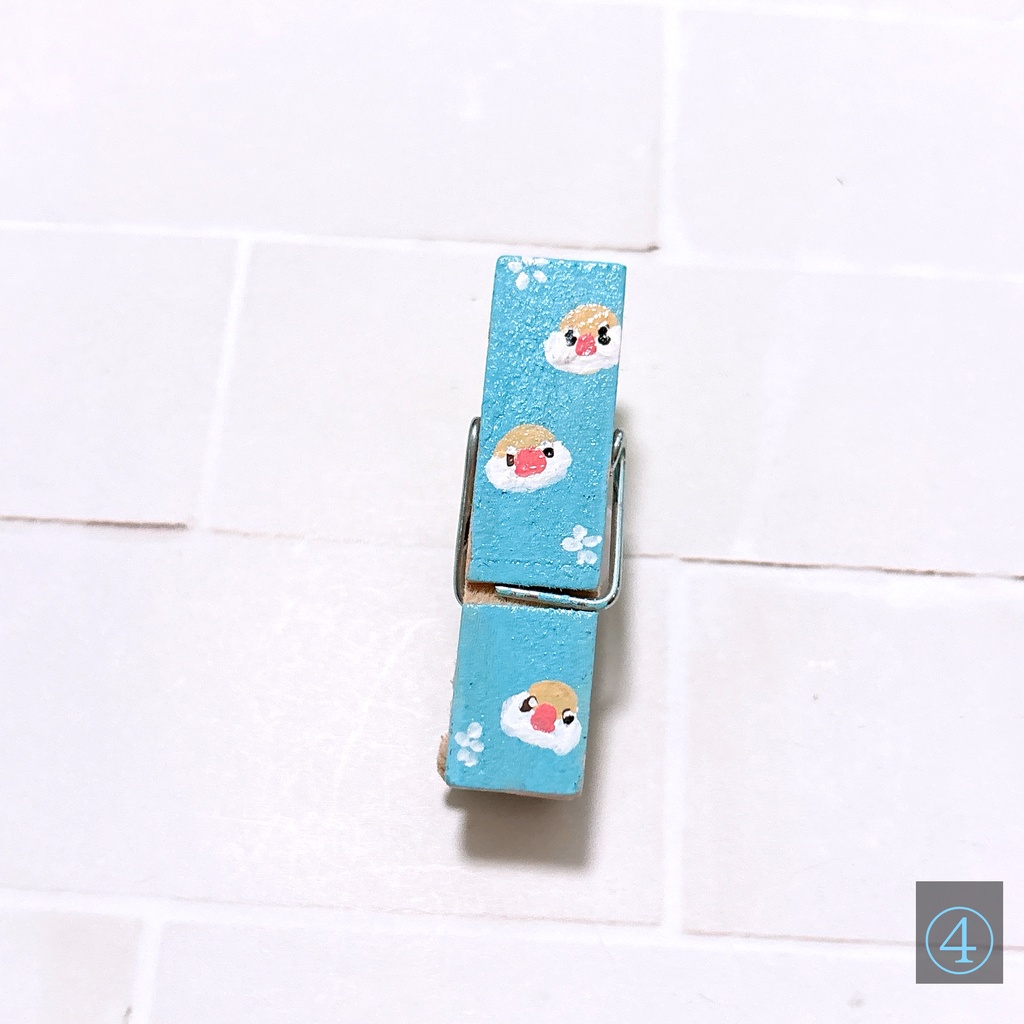 【2026/07/24入荷】マグネット付き木製クリップ【全7種】