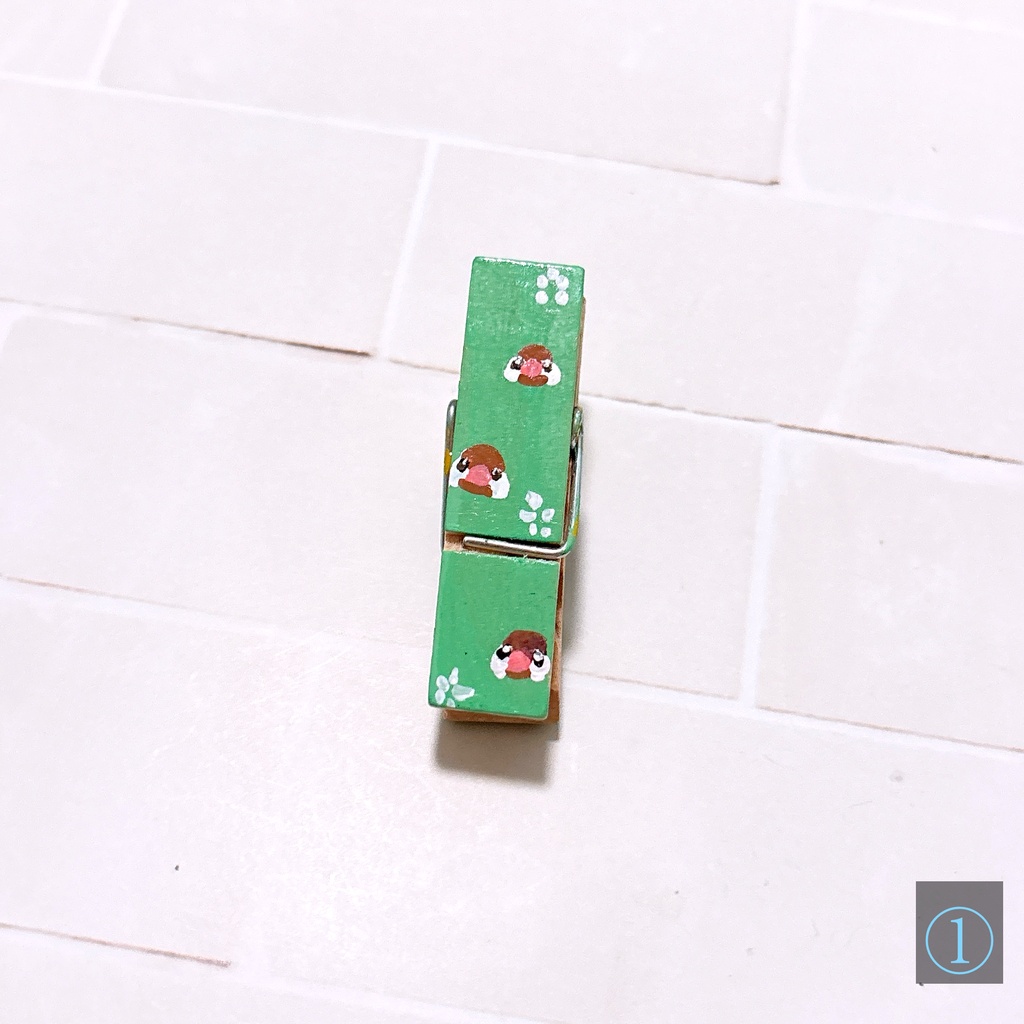 【2026/07/24入荷】マグネット付き木製クリップ【全7種】