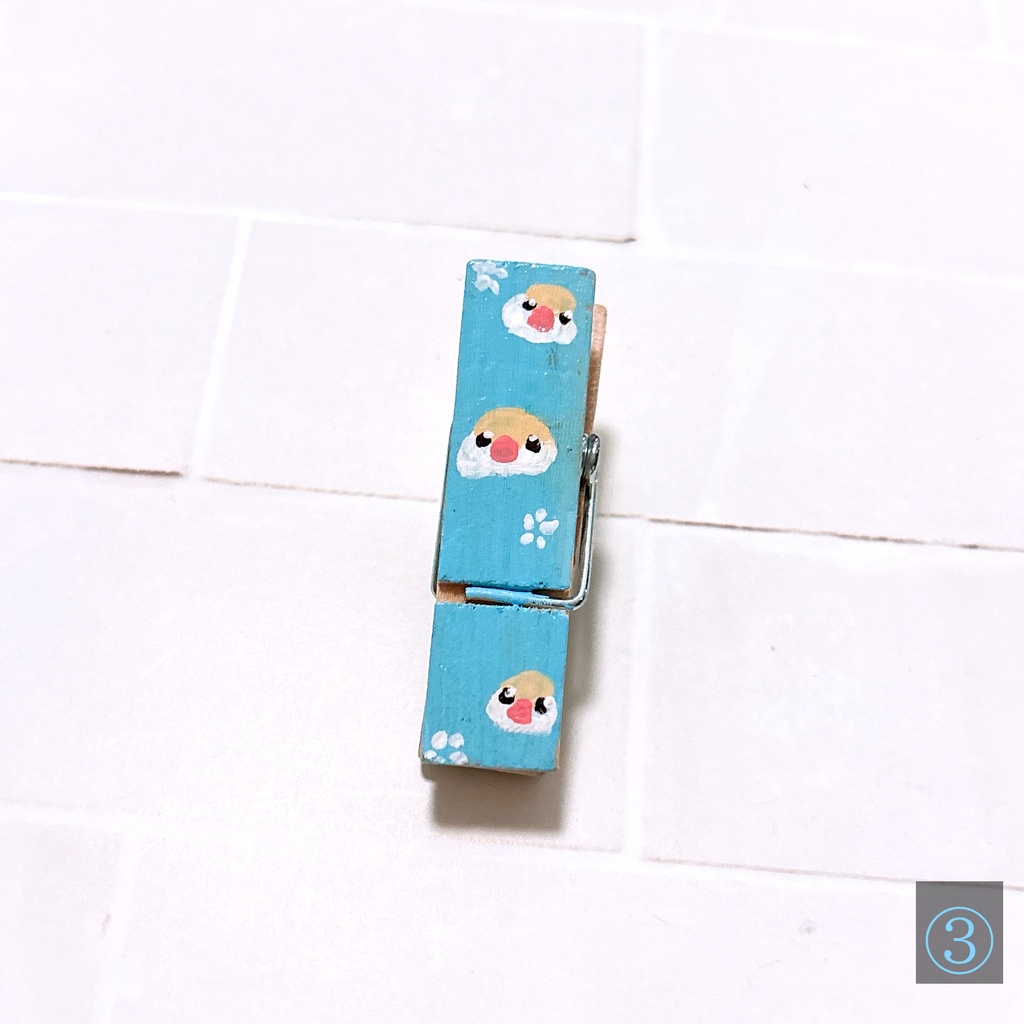 【2026/07/24入荷】マグネット付き木製クリップ【全7種】