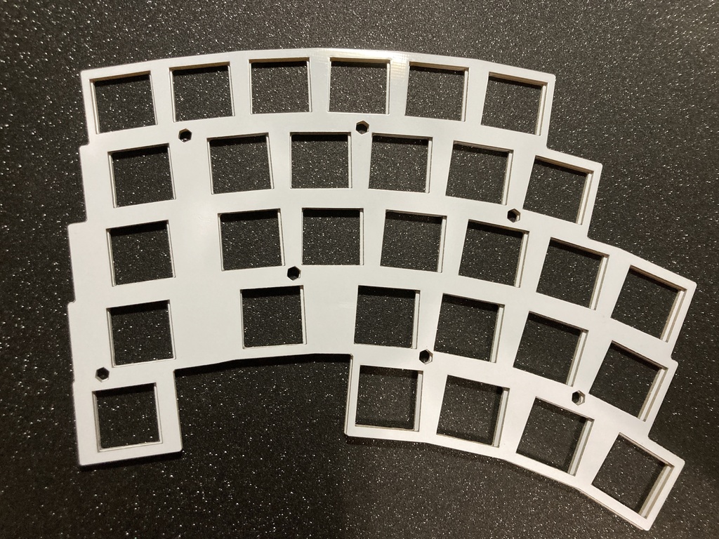 Nitingale ver.LIT カスタムプレート 自作キーボードキット用