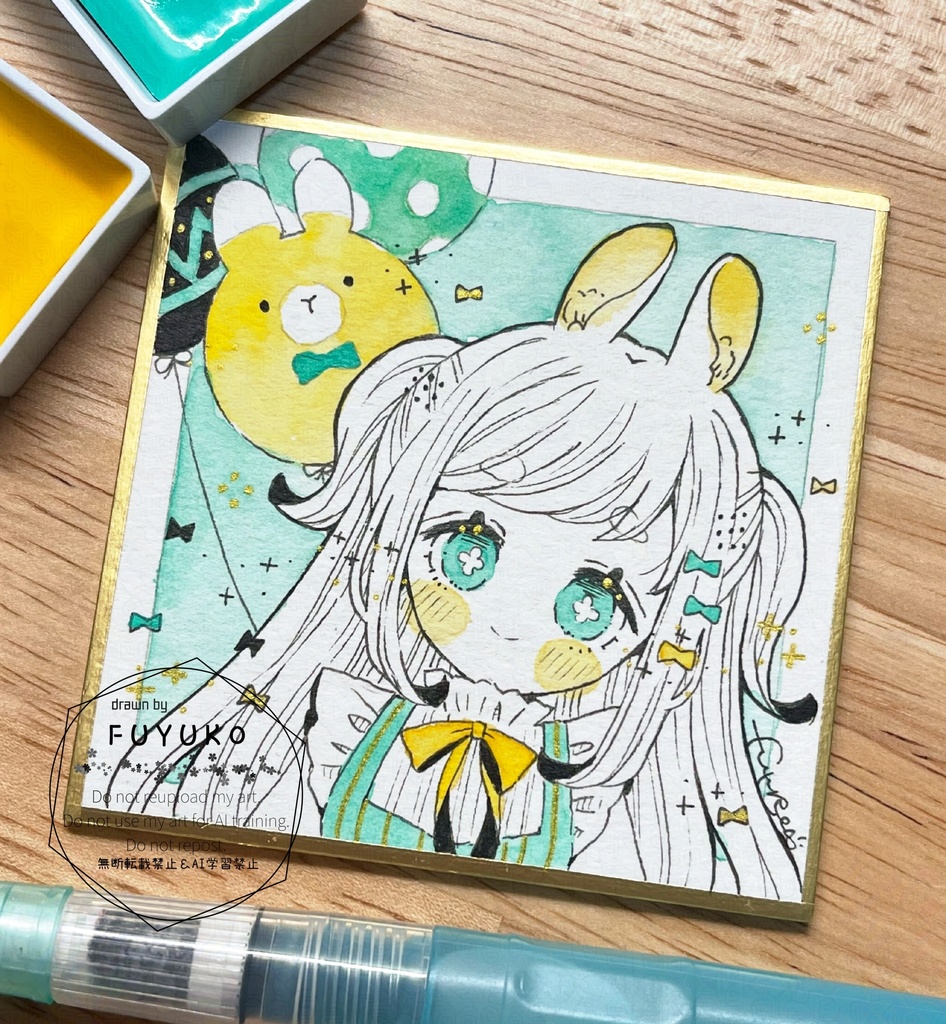 【4/20 21時〜】イースター豆色紙🐰