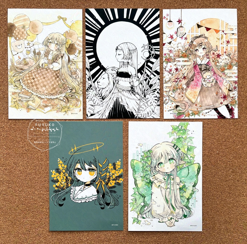 【NEW】新作ポストカード5枚セット