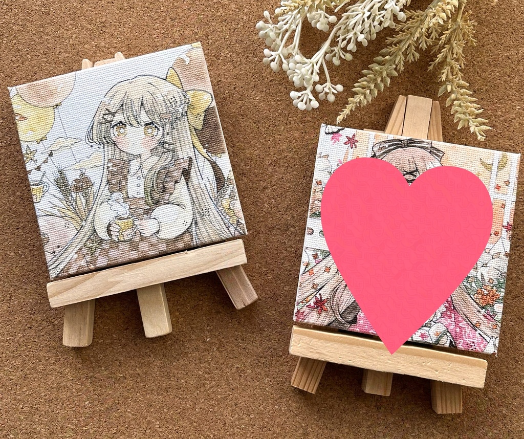 【NEW】【残りわずか】イーゼル付きミニキャンバス