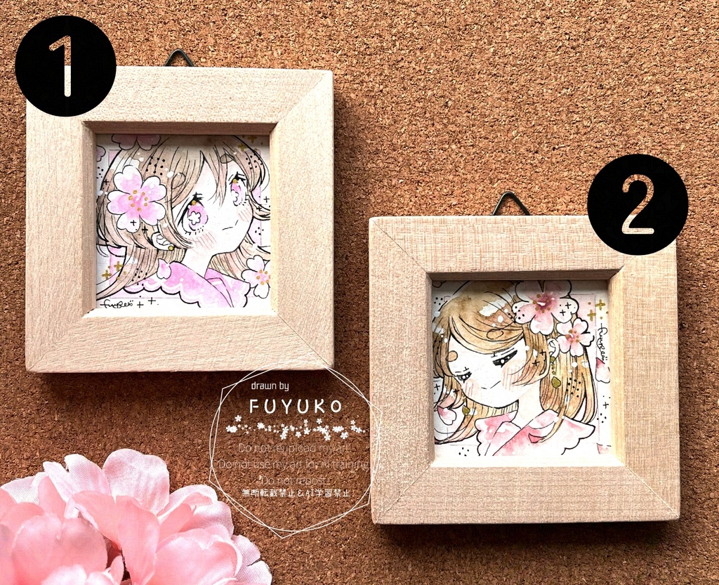 【new】ミニ額(幸せの桜🌸)