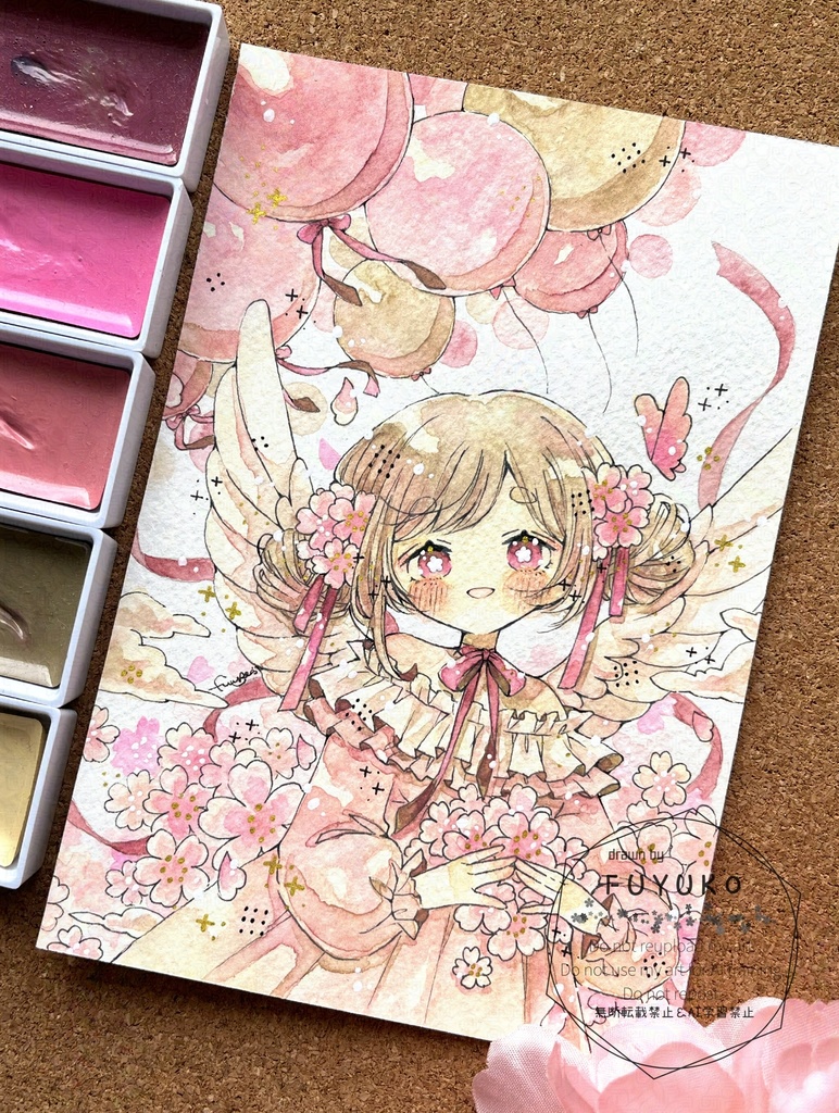 【new】春が歌う🌸(2L額付き原画)