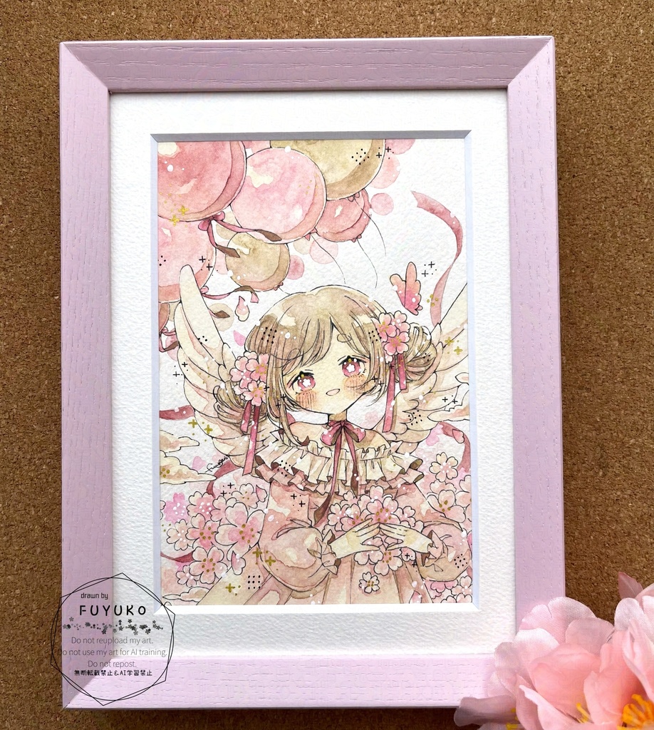 【new】春が歌う🌸(2L額付き原画)