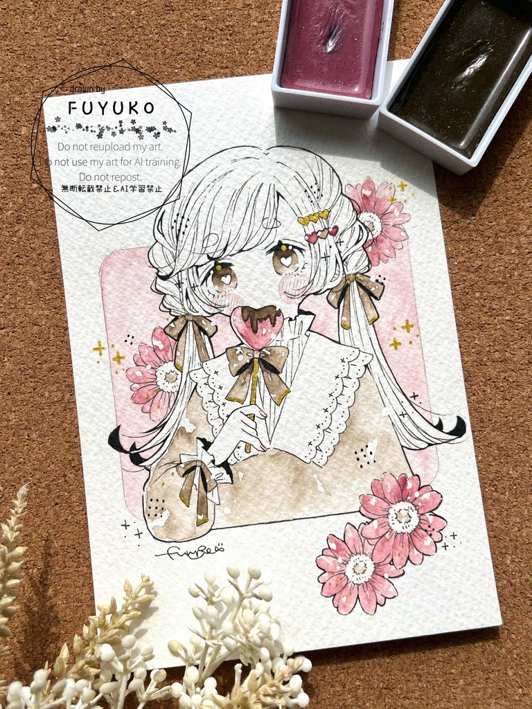 【new】ドローイング作品(ハガキサイズ)