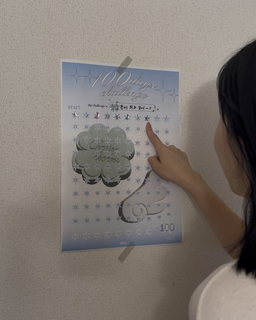 100 Days Challenge Calendar